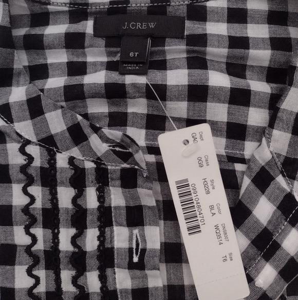 J.Crew Black and White Long Sleeve Tunic - Picture 4 of 5